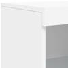 Sideboards with LED Lights 3 pcs White Wood Based Material