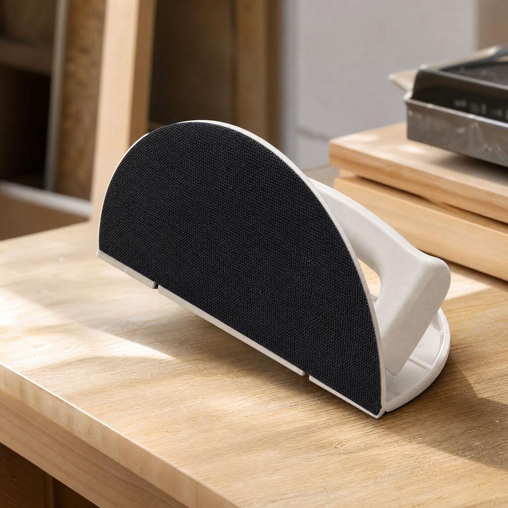 Half-Round Corner Sandpaper Holder Sanding Tool for and Woodworking