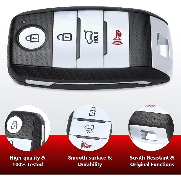 Smart Remote Car Key Fob Replacement for Kia Sorento 2016 2017 2018 2019 2020 433MHz ID47 Chip FCC ID: TQ8-FOB-4F06, P/N: 95440-C6000 Keyless Entry