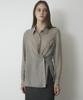 Mosyupamosyu See-Through Two-Way Shirt [Gray]