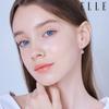 14K Blossom Cubic One-Touch Earrings (Gold Pin) ELGPEE426
