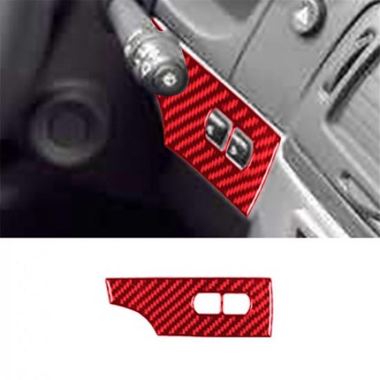 Red Carbon Fiber Right Of Steering Wheel Cover Trim For Chevrolet Cobalt 2005-10