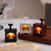 Creative LED Fireplace Model Retro Electronic Candle Light Mini LED Fireplace Lamp  Party Supplies