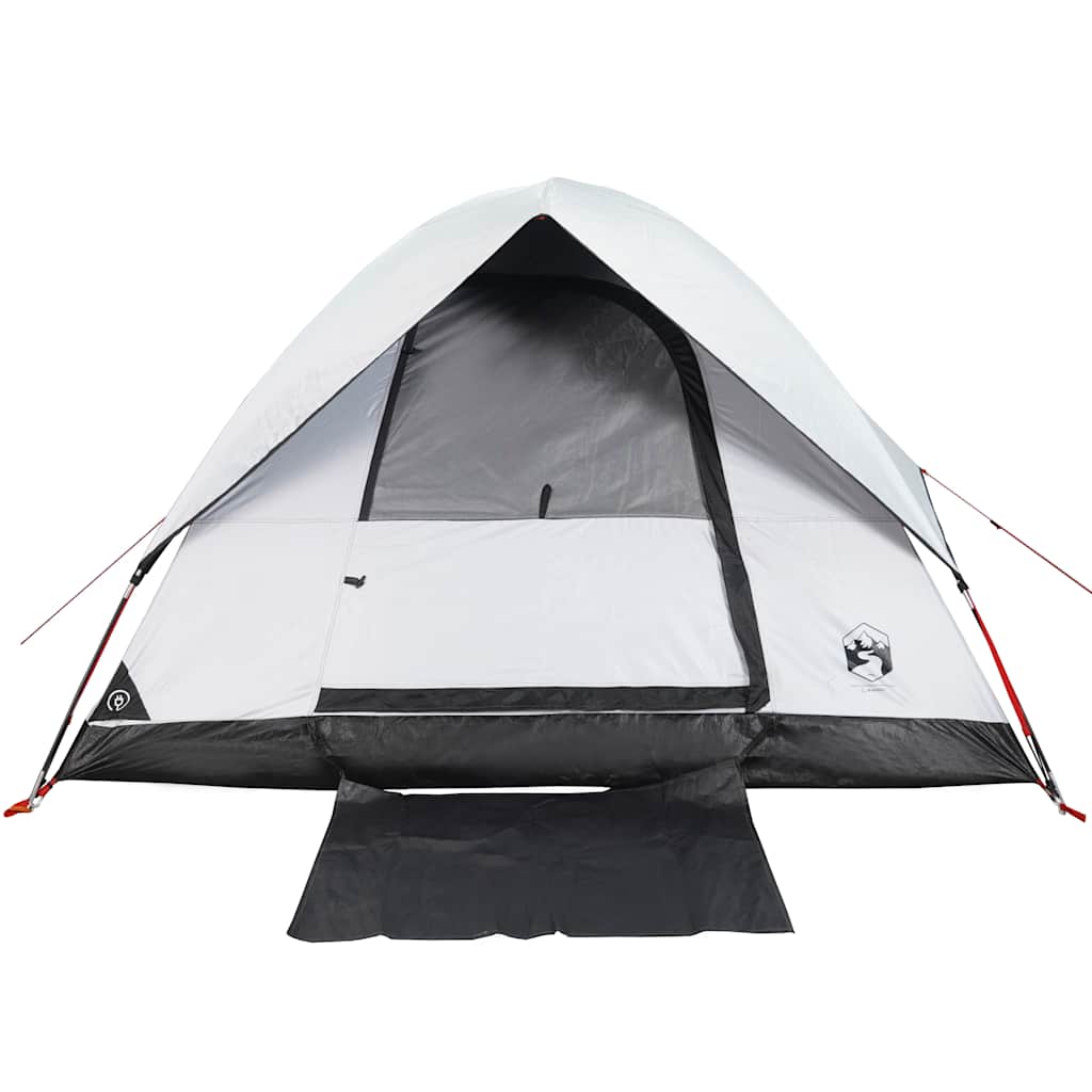 Dome Camping Tent for 2 Persons White & Dark Waterproof