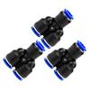 A33R-1 Set Y Shape Tube Connector Plastic Quick Connectors For Air Water Connecting Pyconnect 10Mm Y Shape PY-10