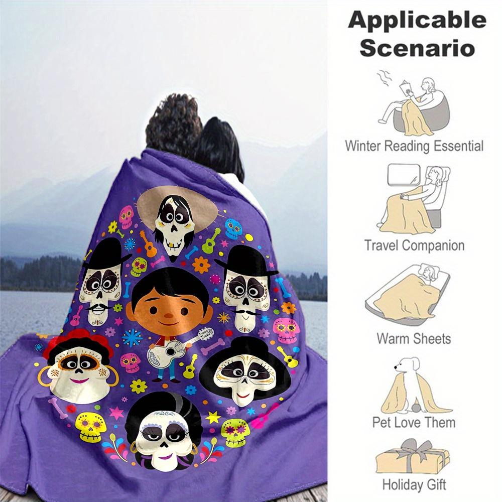 1pc, Disney Coco Miguel Family Blanket Throw Blanket for All Seasons, Living Room, Outdoor Blankets, Travel, Camping