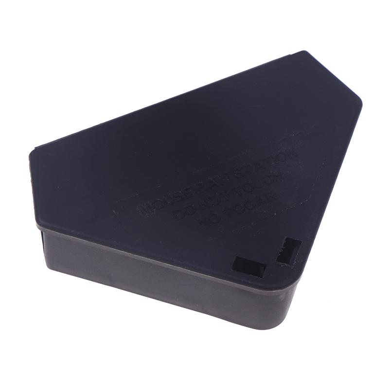 Professional Home Rat Mouse Bait Block Trap Reusable Trap Station Box With Case For Key Triangle Shape Bait Station Trap