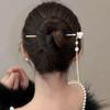Luxurious Elegant Colored Pearl Butterfly Tassel Alloy Hair Clip Women's  Bundle Hair Clip Party Fashionable Hair Accessory