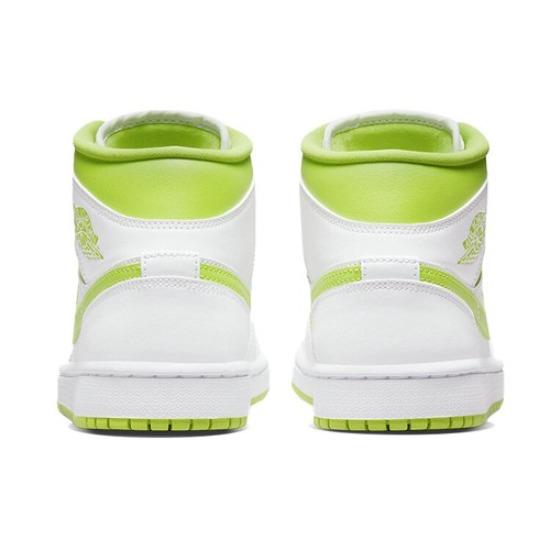 Jordan 1 Mid White Lime -Women's BQ6472-131