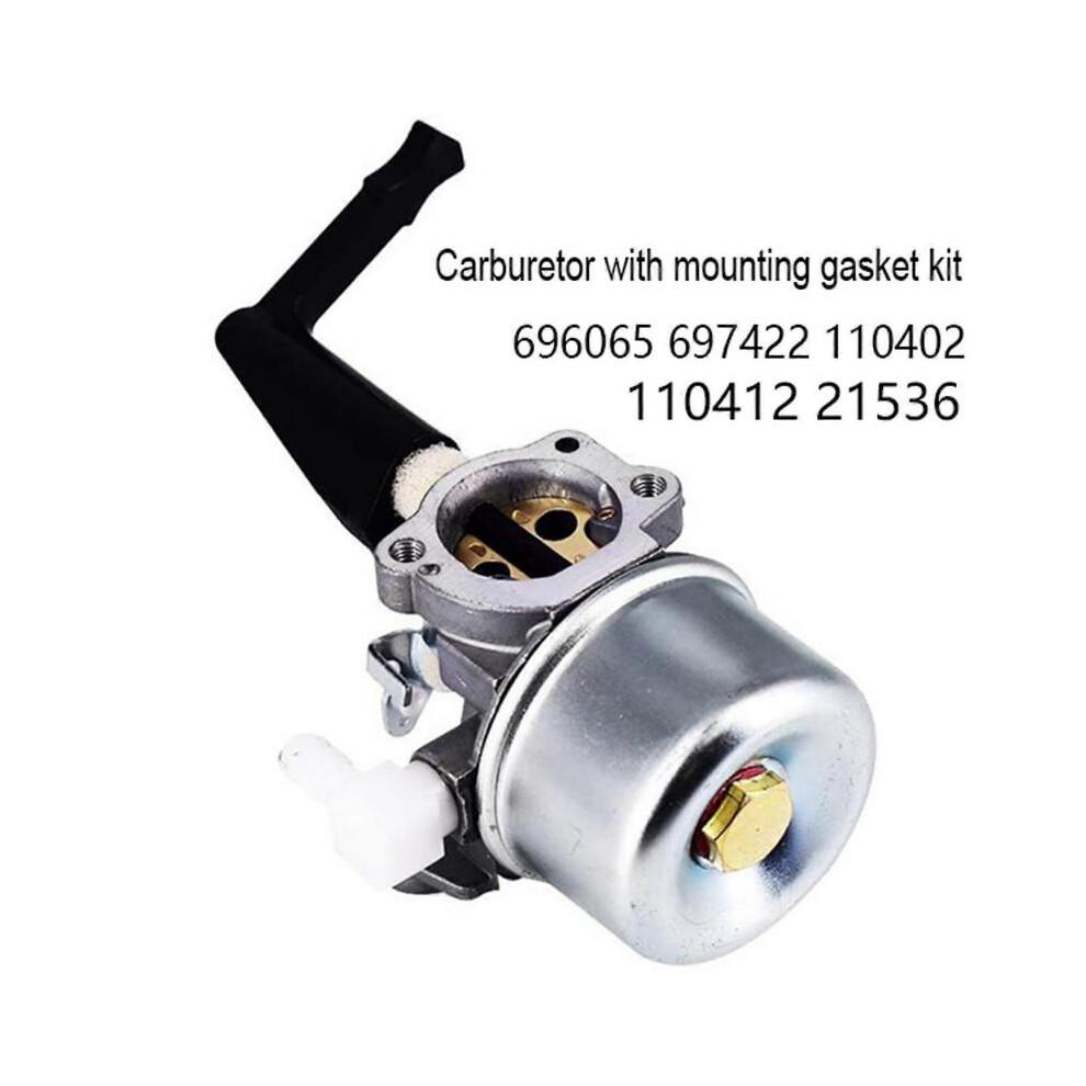 Carburetor for Briggs & Stratton 696065 697422 110402 110412 215369 - Genuine Replacement Part less