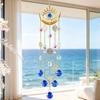 Boho Style Crystal Suncatcher, Hanging Sun Catcher for Windows, Healing Crystal Decor for Home, Crystals Prism Rainbow Maker