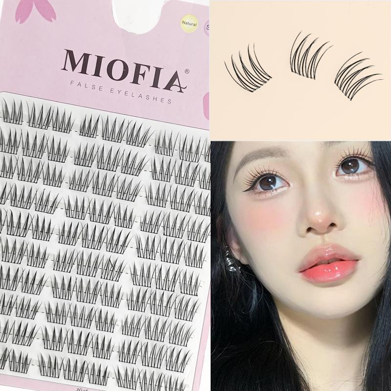 1/box 90 clusters idol False Eyelashes Black Natural Manga Lashes Anime Eyelashes Large Capacity Lashes Extension Chinese Makeup