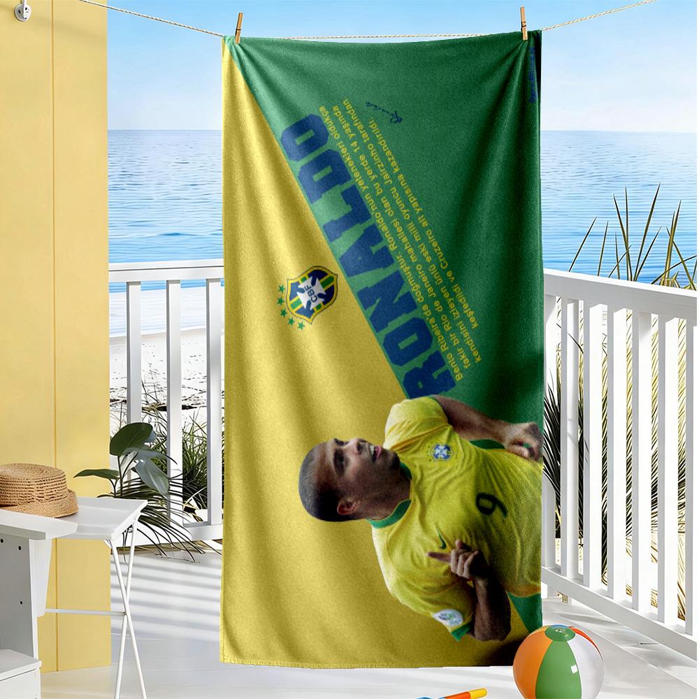 Ronaldo's Legacy Soccer Beach Towel High Absorbency & Quick-Dry Comfortable Lightweight