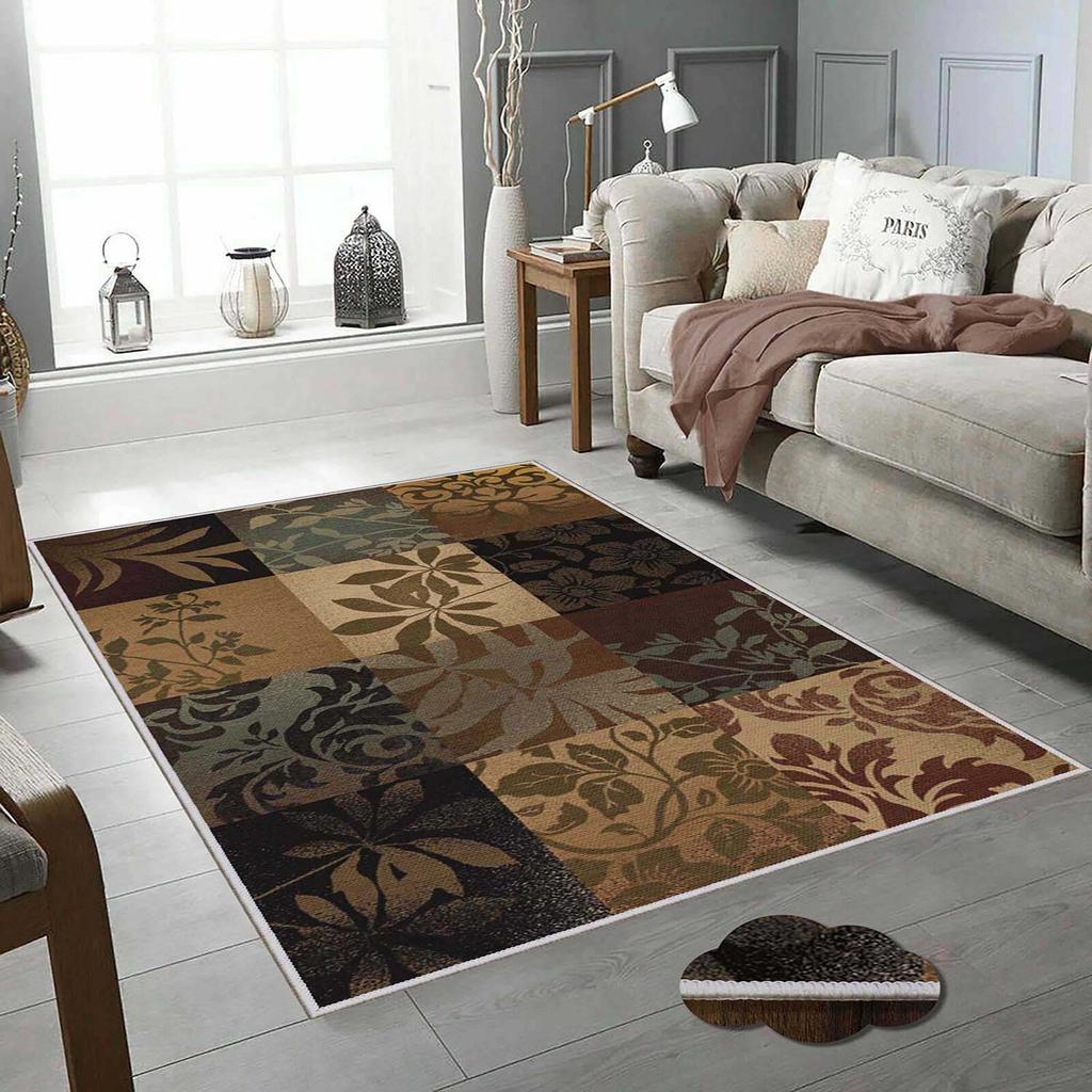 Decorative Special Design Modern Floor Rugs Patterned Non-Slip Base Washable