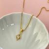 925 Silver Plated Gold Fashion Small Fresh Zircon Pendant Necklace Birthday Party Anniversary Gift