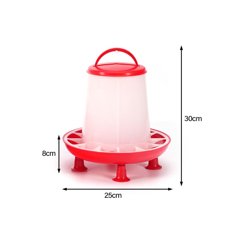 1Set Automatic Chicken Feeder Bucket with Legs Rooster Hen Feeding Device Farm Animal Poultry Quail Pigeon Feeding Supplies