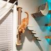 Cat Climbing Shelves Wall Mounted Cat Tree Sisal Scratching Post Pedal Hammock Indoor Kitten Playground Cats Accessories
