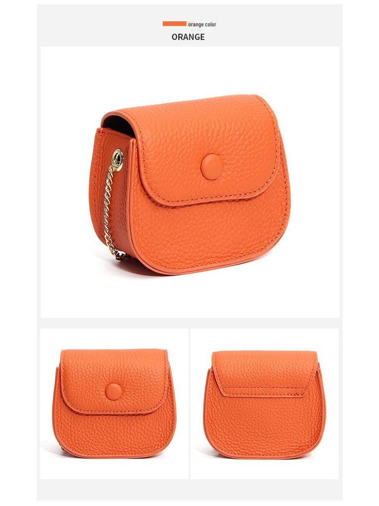 Portmoneu mini crossbody din piele naturală pentru femei