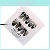 Handmade Luxury Black Diamond Nail Sticker For Women With High-end Feel And Elegant Style