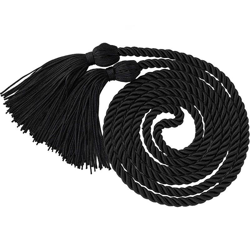 170CM Graduation Honor Cord Double Fringe Tassels Long Rope for Academic Ceremony Student Outfit Party Accessory