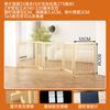 Solid Wood Pet Playpen, Foldable Tall Safety Barrier Gate, Adjustable Height Indoor Isolation Fence for Dogs & Cats Home