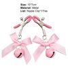 1Pair Breast Clamp Stylish Enjoyment Metal Nipple Screw Clip with Bell for Adult Men and Women