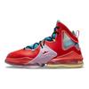 Nike LeBron 19 LeBronival Baskets Homme Multicolore Bright-Crimson Coconut-Milk DQ7548-600