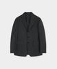 Birbante Twill 3-Button Setup Blazer Jacket - Charcoal