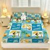 3pcs Beach Vacation Coconut Tree Print Coreless Bed Sheet Set Multiple Sizes Soft Bed Covers, Bedroom Bedding Decorations, Gifts