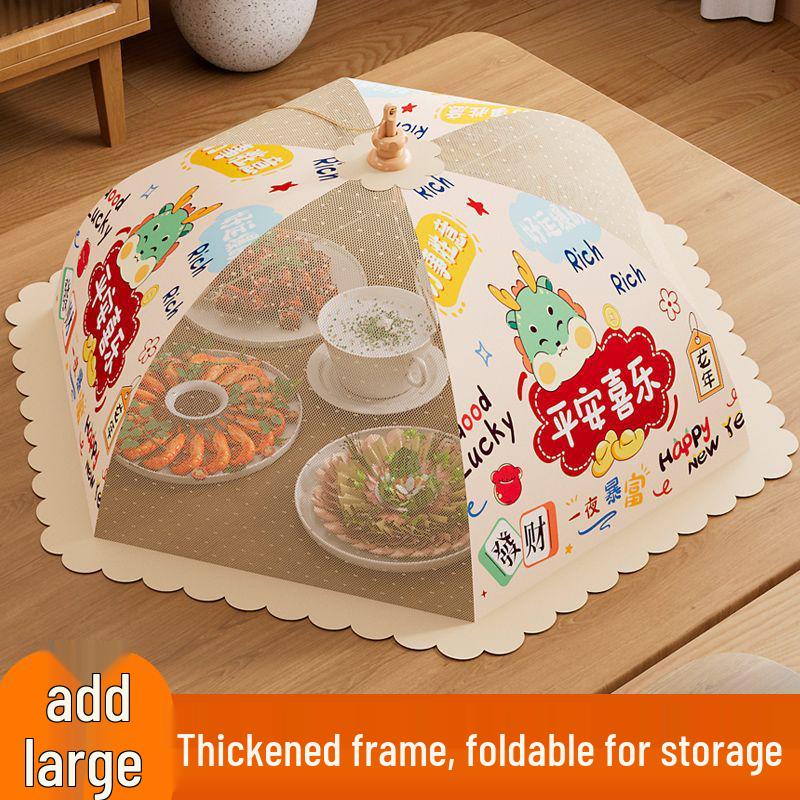 Foldable Dust & Flyproof Food Cover - Perfect for Dining Table & Leftovers