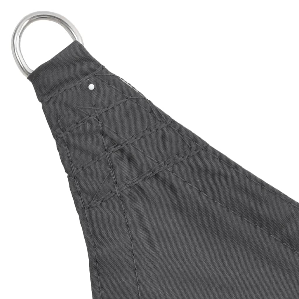 Sun Shade Sail Oxford Fabric Triangular 5 x 5 x 5 m Anthracite