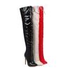 Sexy Women Boots Platform High Heel Thigh Boots Slip On Pointed Toe Lady Shoes