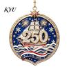 250th Anniversary Commemorative Gift 250 USA Christmas Ornament, United States 1776-2026 Tree Patriotic Decor Keepsake, Acrylic Holiday Hanging