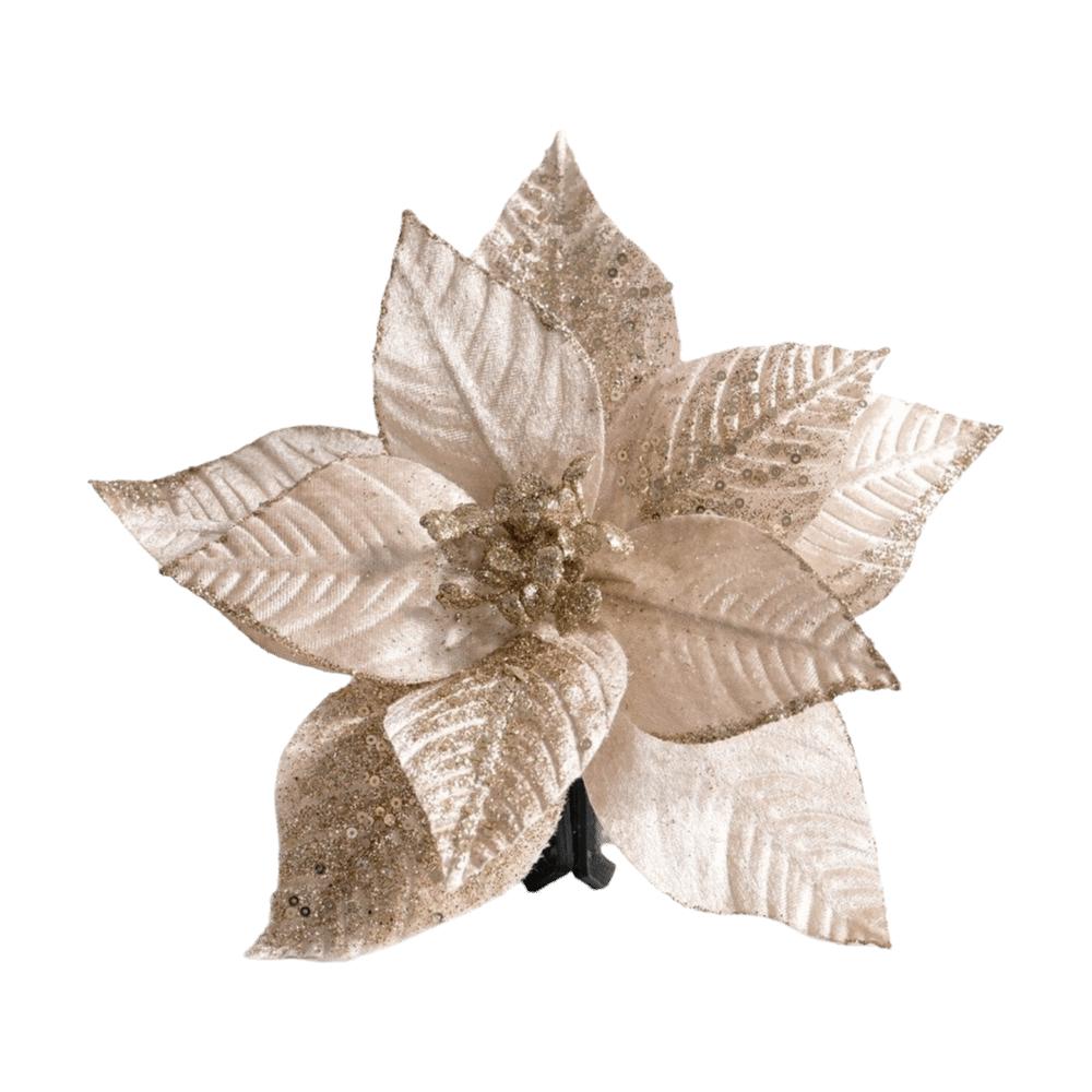 Decorative Flower Pick Artificial Poinsettia Poinsettia Tree Decoration  Christmas Tree Decorating