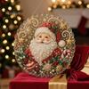 Weihnachts-Kunst-Sonnenfänger-Bausatz mit Kunstperlen, DIY-Set, Hängender Schmuck, Weihnachtsmann, Festliche Freizeitaktivitäten, Weihnachtsbaum-Basteln für Erwachsene,