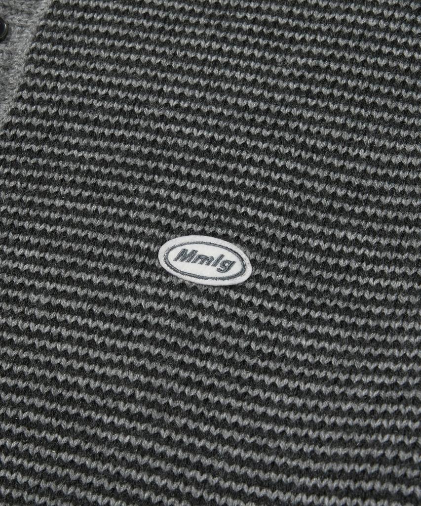 MMLG Breezy Henley Neck Knit (Charcoal)