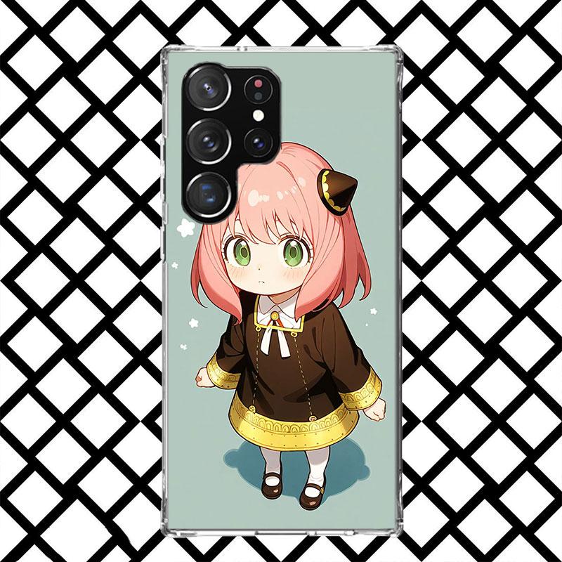 S-Spy Family Anya Phone Case for Samsung Galaxy S26 S25 Edge S24 S23 Ultra S22 Plus S21 FE S20 + Soft Cover Print Fundas Galaxy