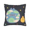 Go Planet Its Your Earth Day Square Pillow Case  Cushion Cover Vintage Zippered Decor Pillowcase for Living Room cm