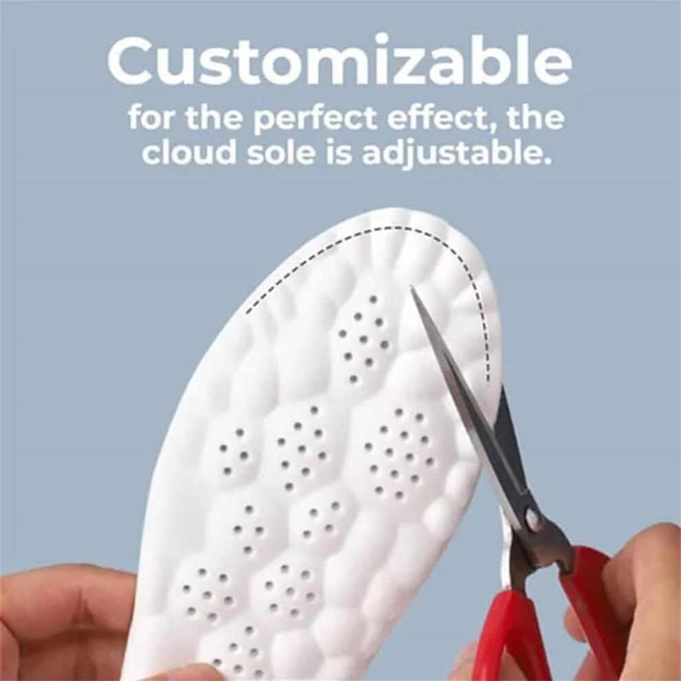 Steppers Insoles for Men & Women,Steppers Massage Insoles,Soft Cushioned Arch Support Insoles with Memory Foam for All-Day Wear Comfort, Trim To Fit