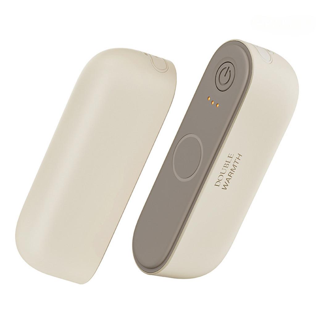 Portable Dual-Palm Rechargeable Magnets Hand Warmers USB Powered Lightweight Double Hand Warmer