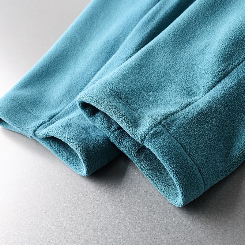 Double-Sided Polar Fleece Winter Thickened Straight Export Sweatpants