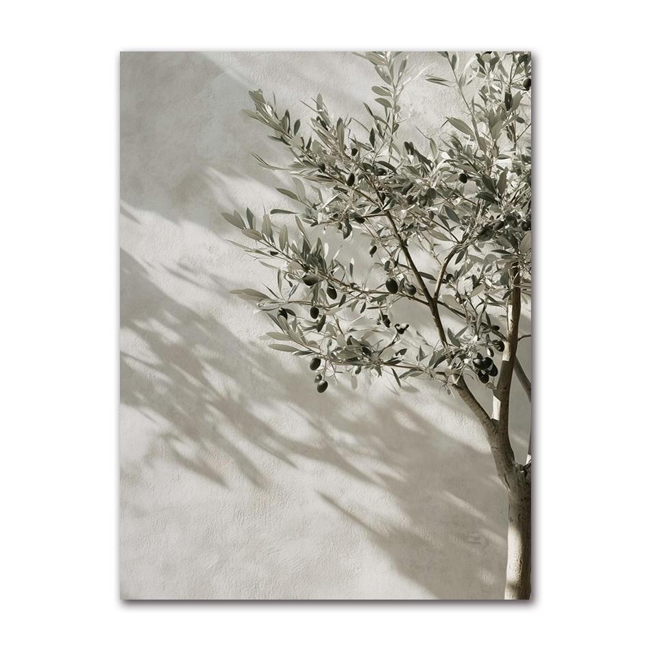 Italian Lemon Orange Olive Tree Retro Mediterranean Greece Landscape Poster Canvas Painting Wall Art Pictures Home Decoration