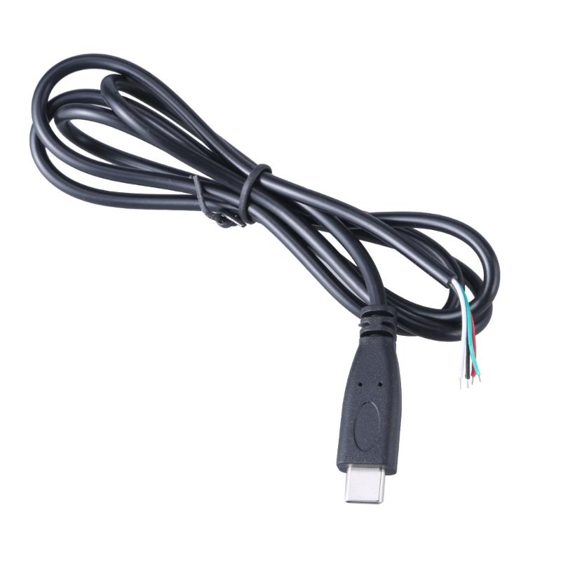 90 Degree/Straight Head USB Type C Male To 4Pin Connector Cable Cord Quick Charge and Sync Cord 480Mbps Speed