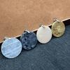 3Pcs, Energy Natural Stone Gemstone Round Pendants, DIY Jewelry Making Charms for Necklace, Bracelet, and Craft Accessories, Unique Gifts 30×30mm