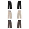 Trendy Brand Spring and Autumn Solid Color Versatile Drapey Wide-Leg Dress Pants for Men, Loose American Style Early Autumn Casual Straight-Leg Pants