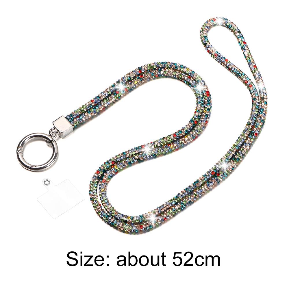 Glitter Rhinestone Phone Lanyard Phone Diamond Crystal Chain Straps Keychain Hanging Anti-lost Rope