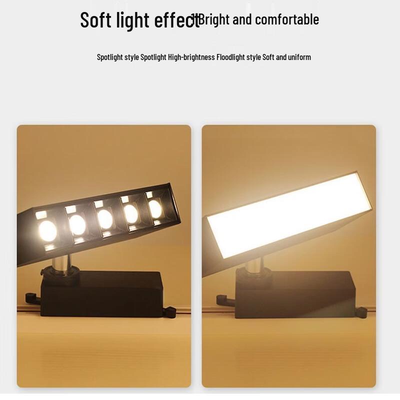 OEING Adjustable 3-Color Dimmable Track Spotlight