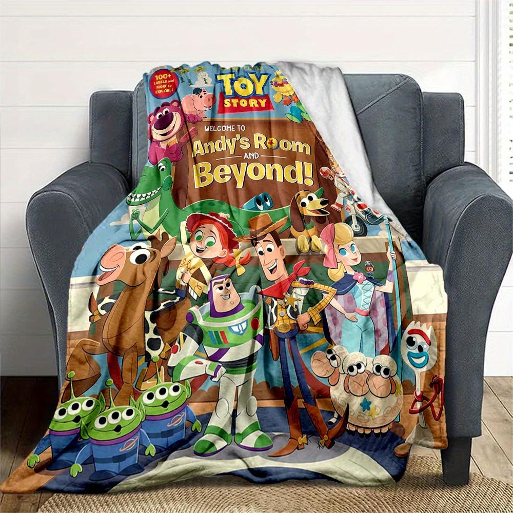 1pc, Toy Story Cartoon Blanket Soft Throw for Room Decor, Perfect Gift for Friend, Living Room, Travel, Camping