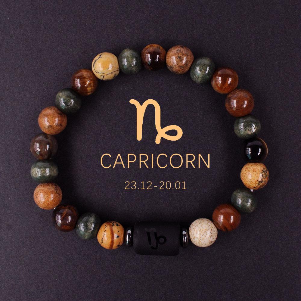 

Twelve constellations bracelet men and women couples cross-border tiger s eye stone handmade beaded bracelet Taurus Capricorn Scorpio