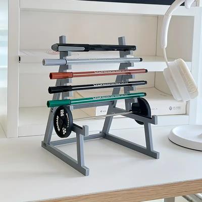 Kreativní držák na tužky s činkou Fitness téma Držák na tužky Fitness Perfektní dárek pro fitness nadšence Vzpěrače
